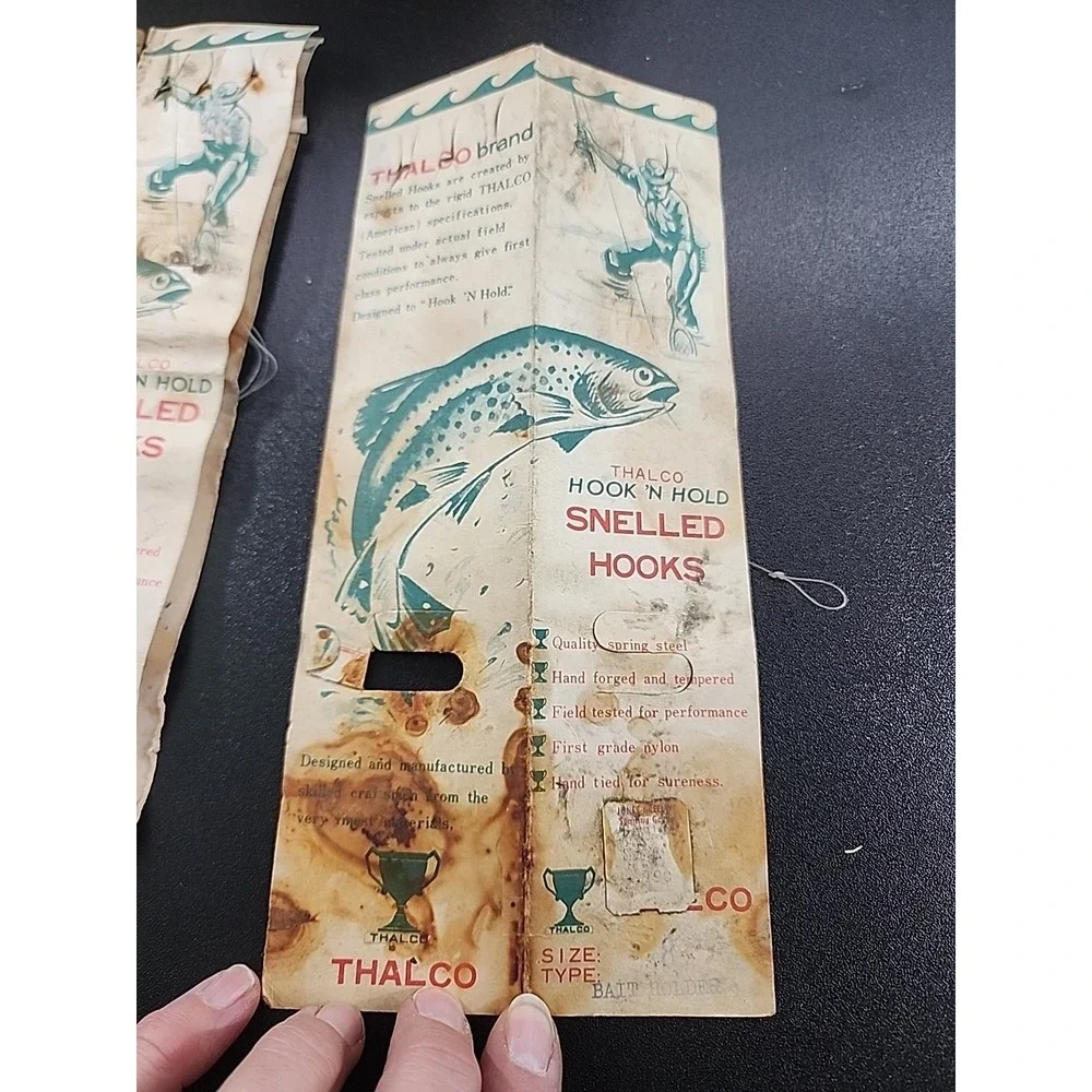 Old Fishing Hooks Advertising Hook Booklets‎ Thalco. Nylon